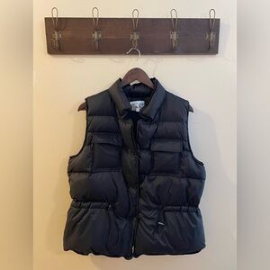 Patty Kim Black Duck Down Puffer Vest Size Large